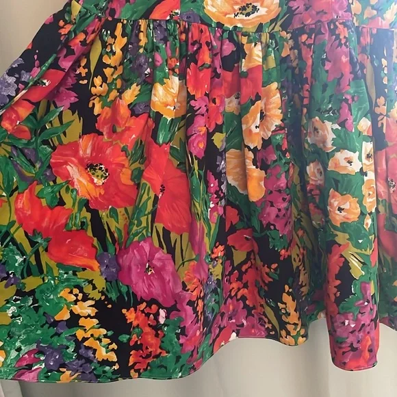 3 for $25! Hand Made Floral Multicolor Spaghetti Strap Dress - Picture 3 of 6